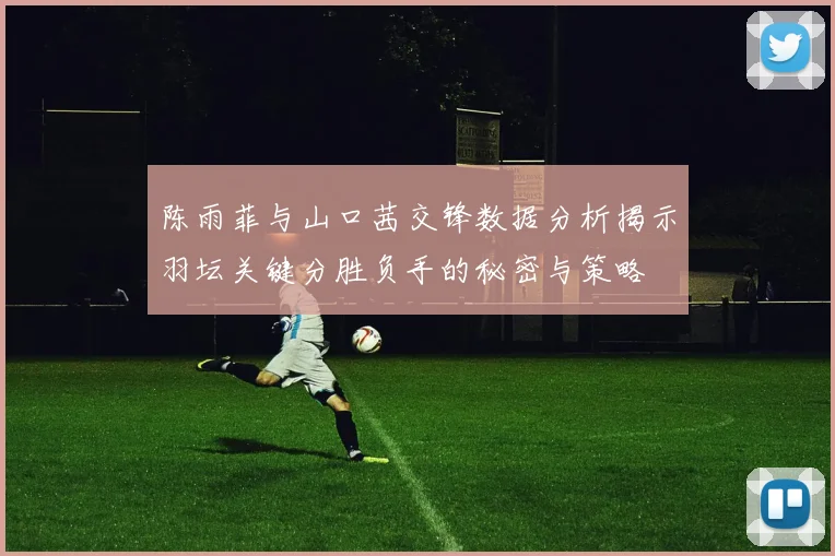 陈雨菲与山口茜交锋数据分析揭示羽坛关键分胜负手的秘密与策略
